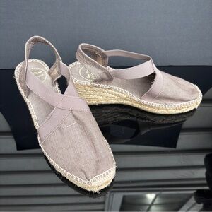 Toni Pons Ter Slingback Espadrille Wedge Sandals Size 6.5